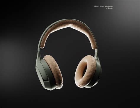 Product Design Headphones On Behance Blender 3d Product Design Over