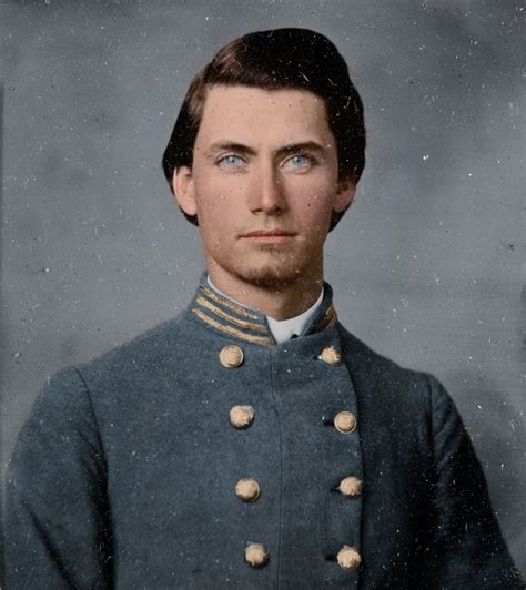 Confederate Captain With Blue Eyes A Girl Could Get Lost In From