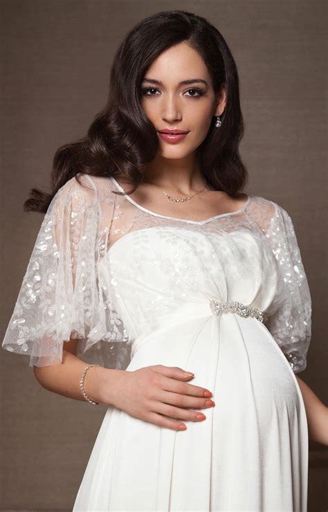 Vintage Maternity Bridal Cape Ivory Maternity Wedding Dresses Evening Wear And Party