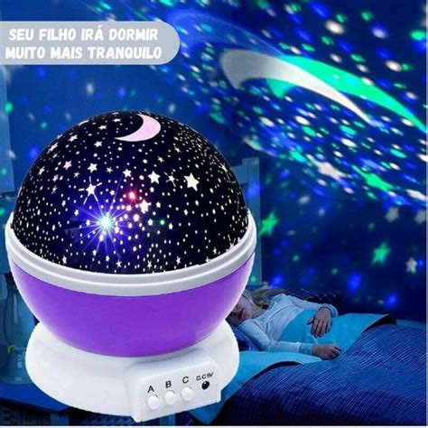 Luminária Projetor Estrela 360º Galaxy Abajur Star Master Abajur Magazine Luiza