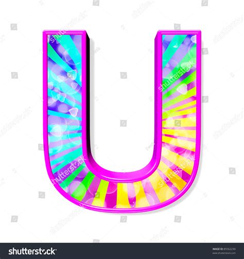 Colorful Alphabet Letter U Stock Illustration 85562230 Shutterstock