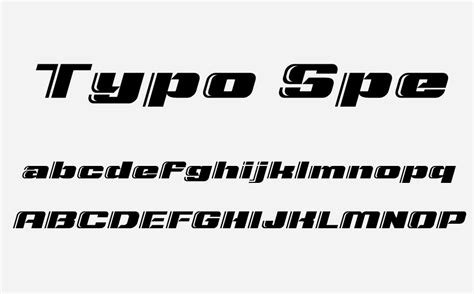 Typo Speed Font Font Tr