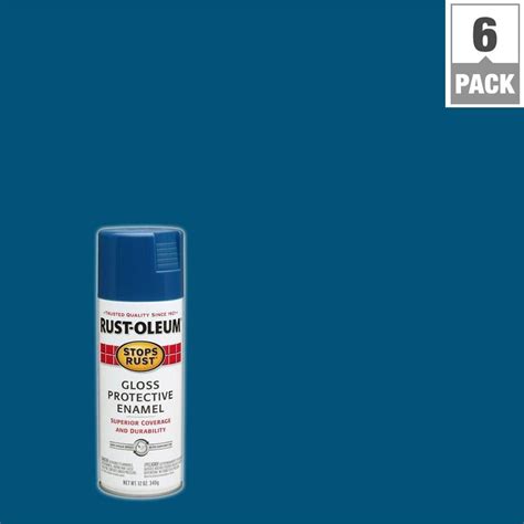 Rust Oleum Stops Rust 12 Oz Protective Enamel Gloss Royal Blue Spray