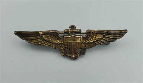 Wwii Us Navy Pilot Wings Vintage H H 120 Collectable 10k Ebay