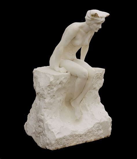 Art Deco Marble Sculpture Of Sitting Female Sold At Auction On 30th May