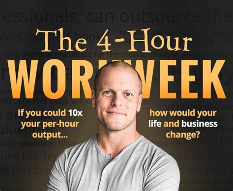 tim ferriss and the 4 hour workweek