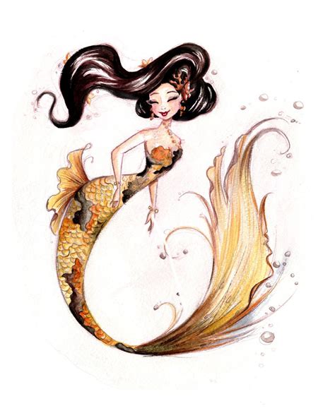 Gold Koi Fish 2000 Via Etsy Mermaid Life Mermaid Art Gold