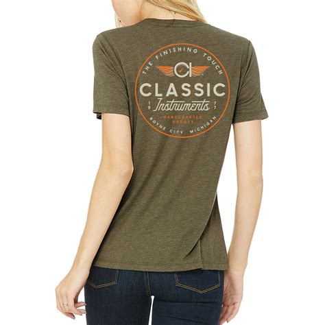 classic-instruments-store-women-s-t-shirt,-olive