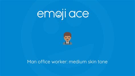 👨🏽‍💼 Man Office Worker Medium Skin Tone Emoji Ace