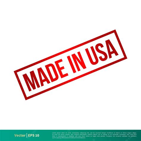 Premium Vector Made In Usa Stamp Vector Template Illustration Design