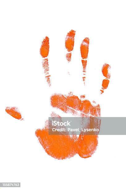 Red Handprint Stock Photo Download Image Now Anatomy Creativity