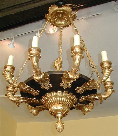 Lampshade is decorated with glass beads and gives warm tone of light. Antique Chandeliers, Candlesticks - Hares Antiques