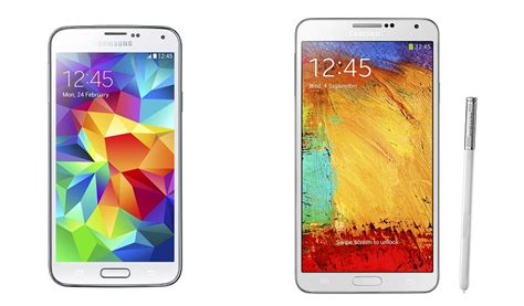 Samsung Galaxy S5 Vs Galaxy Note 3 Specs Comparison Price Features
