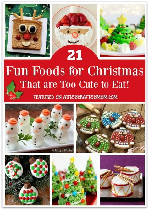 Lots of fun christmas christmas crafts and activities for all ages arranged by ornaments, crafts there are lots of sweet holiday treats to make, as well as some fun christmas themed meal ideas. 21 Fun Foods for Christmas that are Too Cute to Eat!