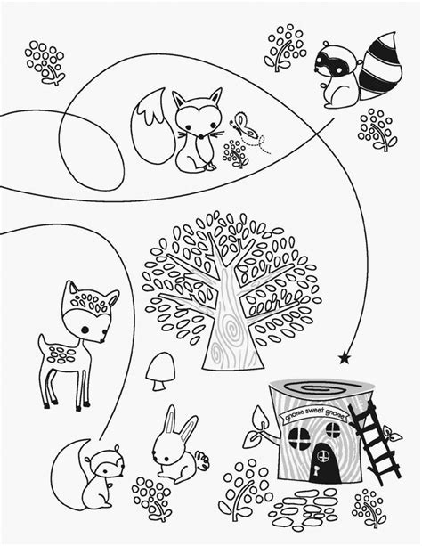 Free Free Woodland Creature Coloring Pages Download Free Free Woodland
