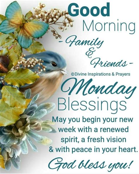 Monday Blessings And Prayers Images Printable Template Calendar