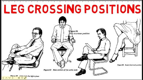 Leg Crossing Positions In Body Language Leg Gestures Animated