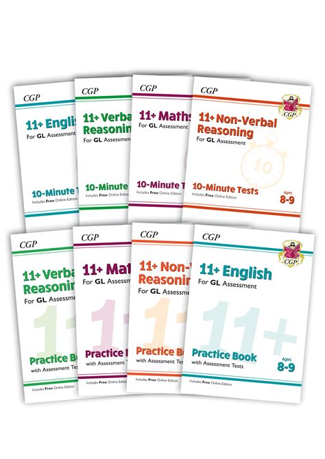 11 Gl And Other Test Providers Practice 8 Book Bundle For Ages 8 9