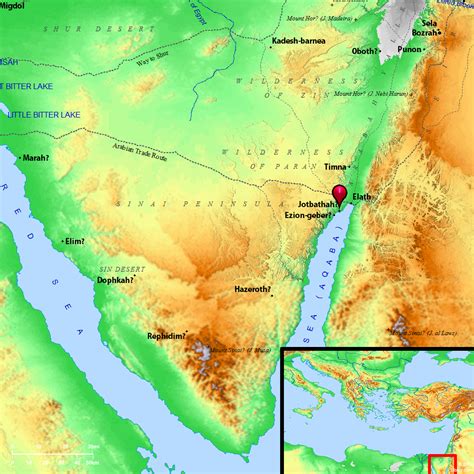 Bible Map Jotbathah