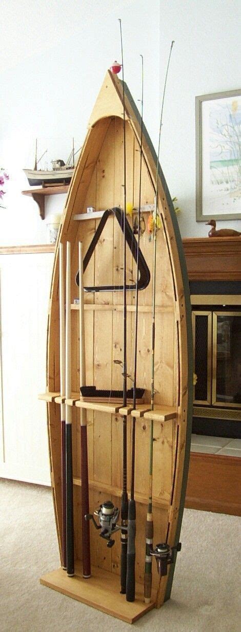 Make one with storage for boat or garage. Fishing Rod Display Storage Rack pole holder stand and by ...