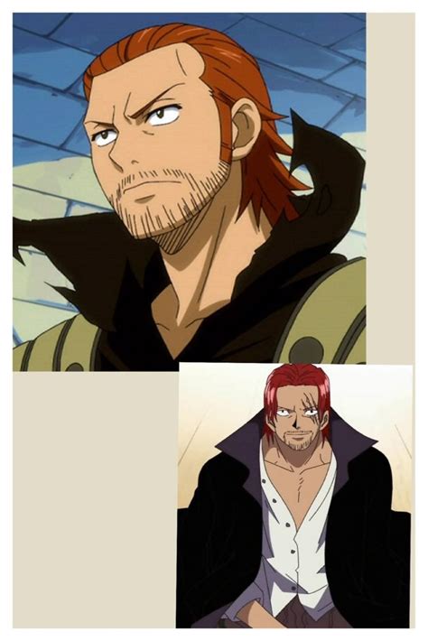 Gildarts From Fairy Tail And Shanks From One Piece Look