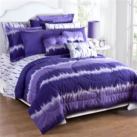 Purple Tie Dye Comfortersham Set Twin Purple Bedding Sets Purple