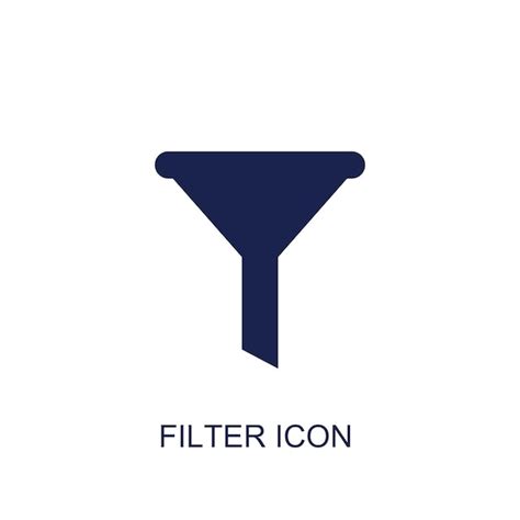 Premium Vector Filter Icon White Background