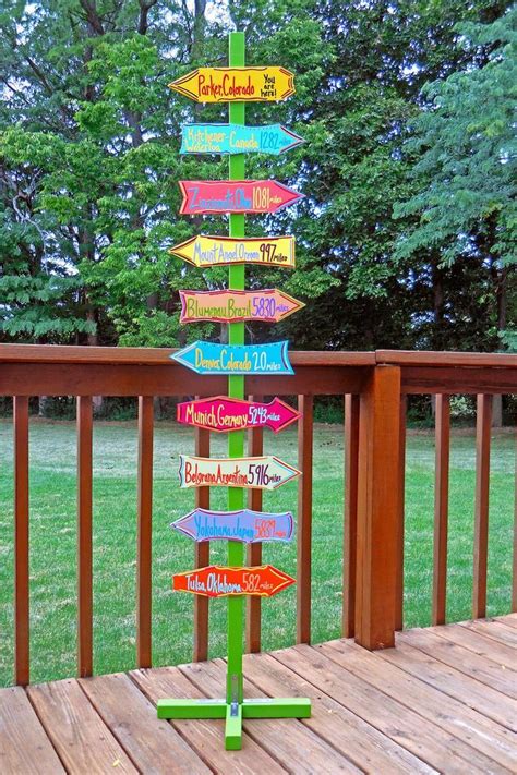 Custom Directional Sign Post With Stand Add On Etsy In 2021