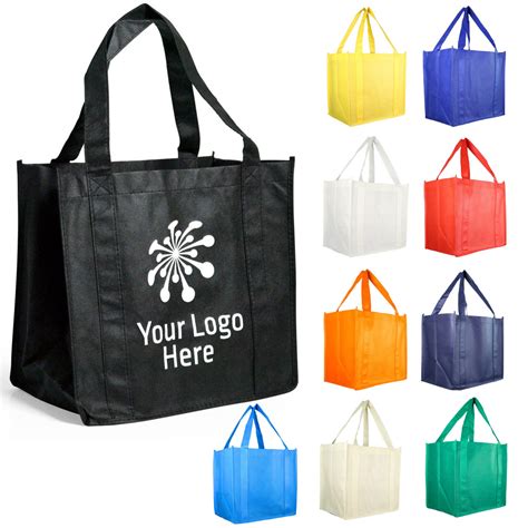 Logo Decorated Promotional Shopping Totes Branded Online Promotion