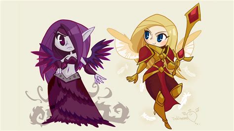 Chibi Kayle And Morgana Wallpapers And Fan Arts League Of Legends Lol
