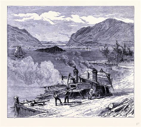 The Hudson At Newburg United States Of America Drawing By American