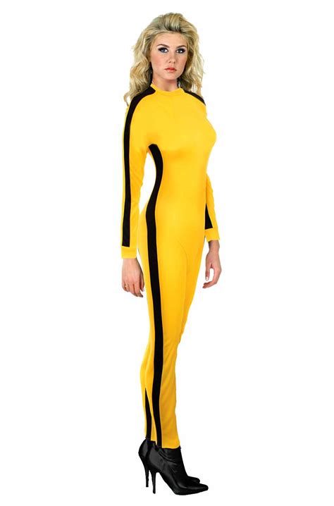 Bruce Lee Yellow Jumpsuit Womens Adult Costume