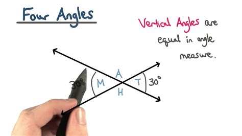 Vertical Angles Visualizing Algebra Youtube