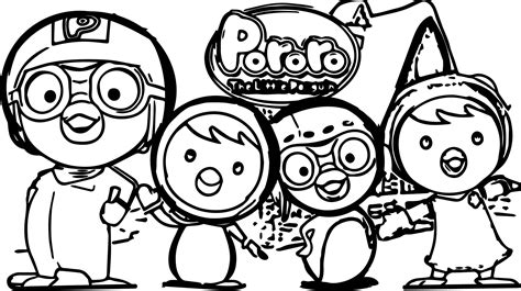 Pororo And Friends Coloring Pages Cover