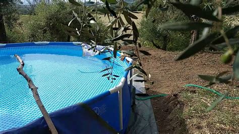 Intex 12x30 Metal Frame Pool Built 062018piscina 366x76 Youtube