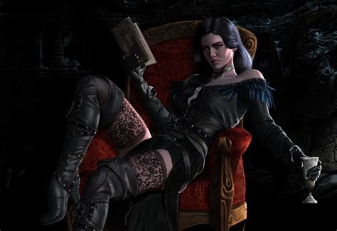 wallpaper video games fantasy girl render the witcher 3 wild hunt comics yennefer of
