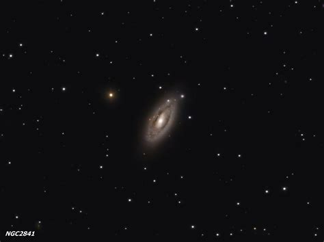 It is considered a grand design spiral galaxy and is classified as sb(s)b. NGC2841 2608x1952 - ASI224MC images - Photo Gallery - Cloudy Nights