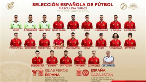 La rfef ha informado que los futbolistas de la selección fueron inmunizados en función de la situación de cada. Convocatoria de la selección española sub-21: Brahim ...