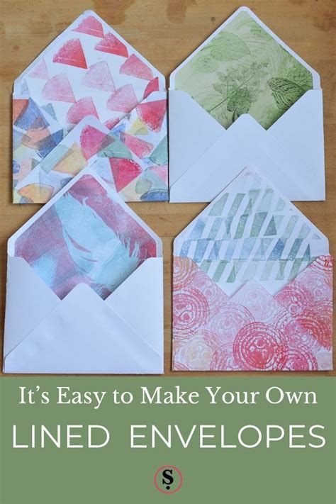 The Easy Way To Make Lined Envelopes In 2020 Envelope How To Make