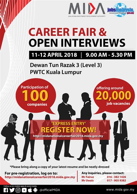 Jump into this amazing opportunity to find out more about furthering your career and your studies. MIDA Career Fair at PWTC - Lee Kong Chian Faculty of ...