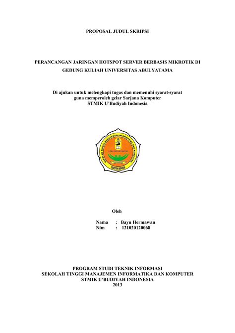 Memang tidak mudah mencari referensi skripsi ekonomi islam, karena jurusan ini masiih belum banyak. Tugas Akhir Teknik Komputer Jaringan - Modern