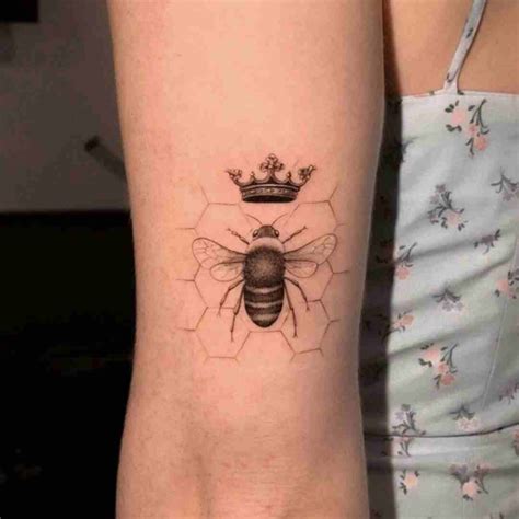 Queen Bee Tattoo Meaning Royalty Power And Femininity
