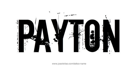 Sheets Of The Name Payton Coloring Pages