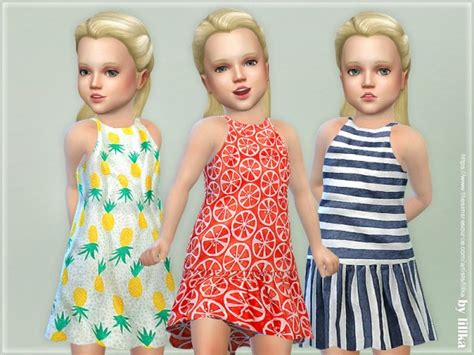 The Sims Resource Toddler Dresses Collection P103 By Lillka • Sims 4