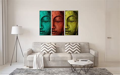 Rainbow Buddha Art Panels 18 X 24 Inches Final Size By Sina Irani