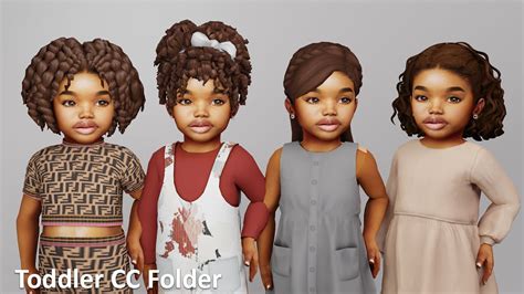 Sims 4 Cas Toddler Lookbook Cc Folder And Sim Download Youtube