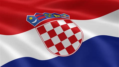 Kingdom of croatia, slavonia & dalmatia (unofficial, part of austria). Croatian Flag Stock Footage Video - Shutterstock