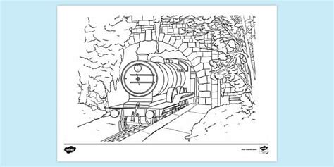 Tunnel Colouring Sheet Primary Resources Teacher Made