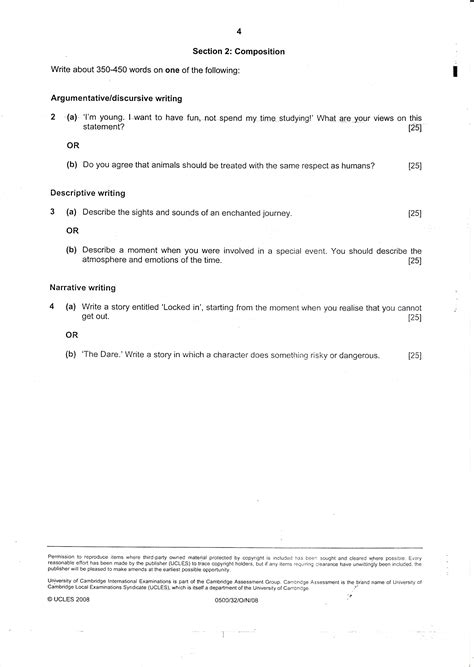 Sample questions and answers for ielts speaking exam. IGCSE English - Paper 3: Directed Writing and Composition - Nov 2008 model question papers
