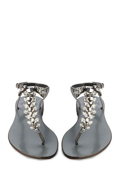 Crystal Embellished Sandal With Silver Strap Embellished Sandals